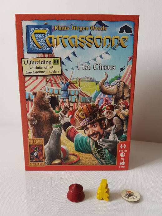 Ademen Station september Carcassonne Uitbreiding: Het Circus (Nieuwe Stijl) review Bordspellen